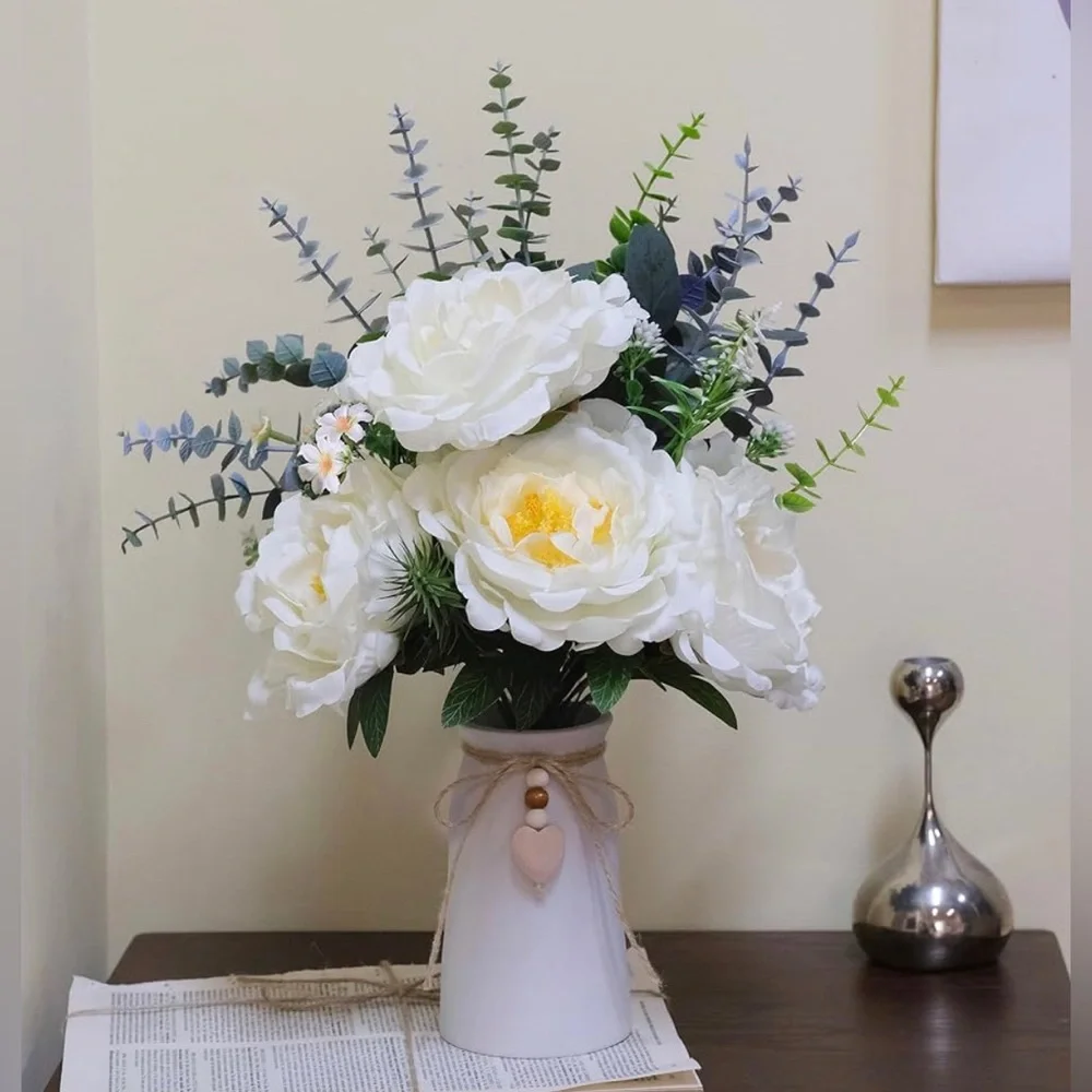 🌸NEW Artificial Peony Flower Arrangement 16
